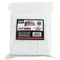 Pro Shot Products .270-.38 Caliber 2- Inch Rd.500 Count Patches, White