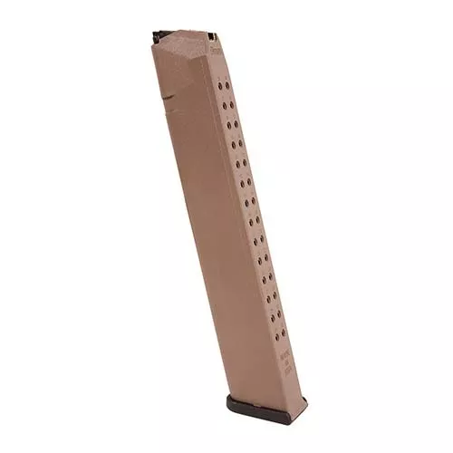 ProMag for Glock Magazine Fits the 17 / 19 26 9mm 32 Round Flat Dark Earth Polymer