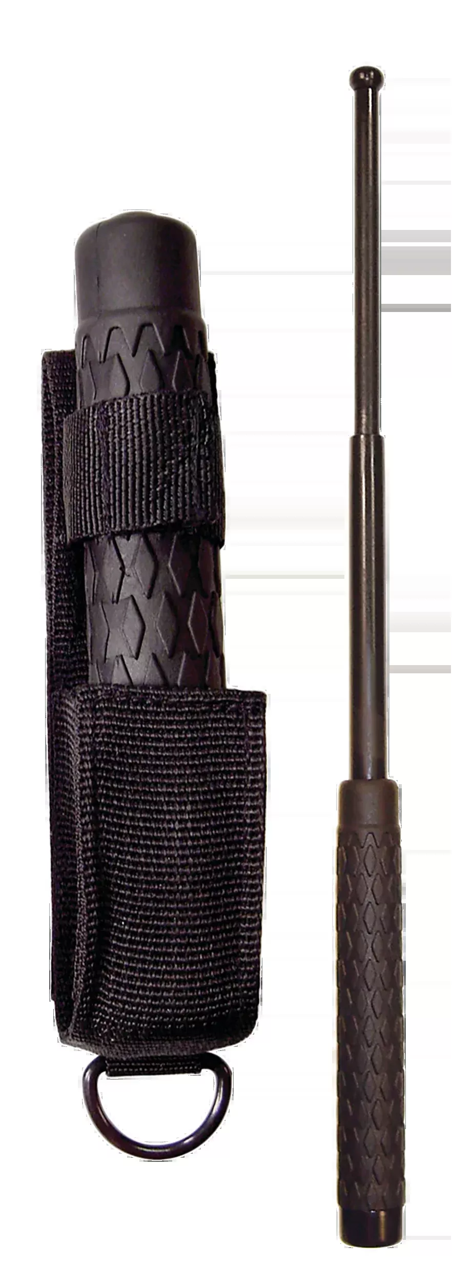 PSP NS21R Expandable Baton 21" Steel Black Rubber Handle w/ Sheath