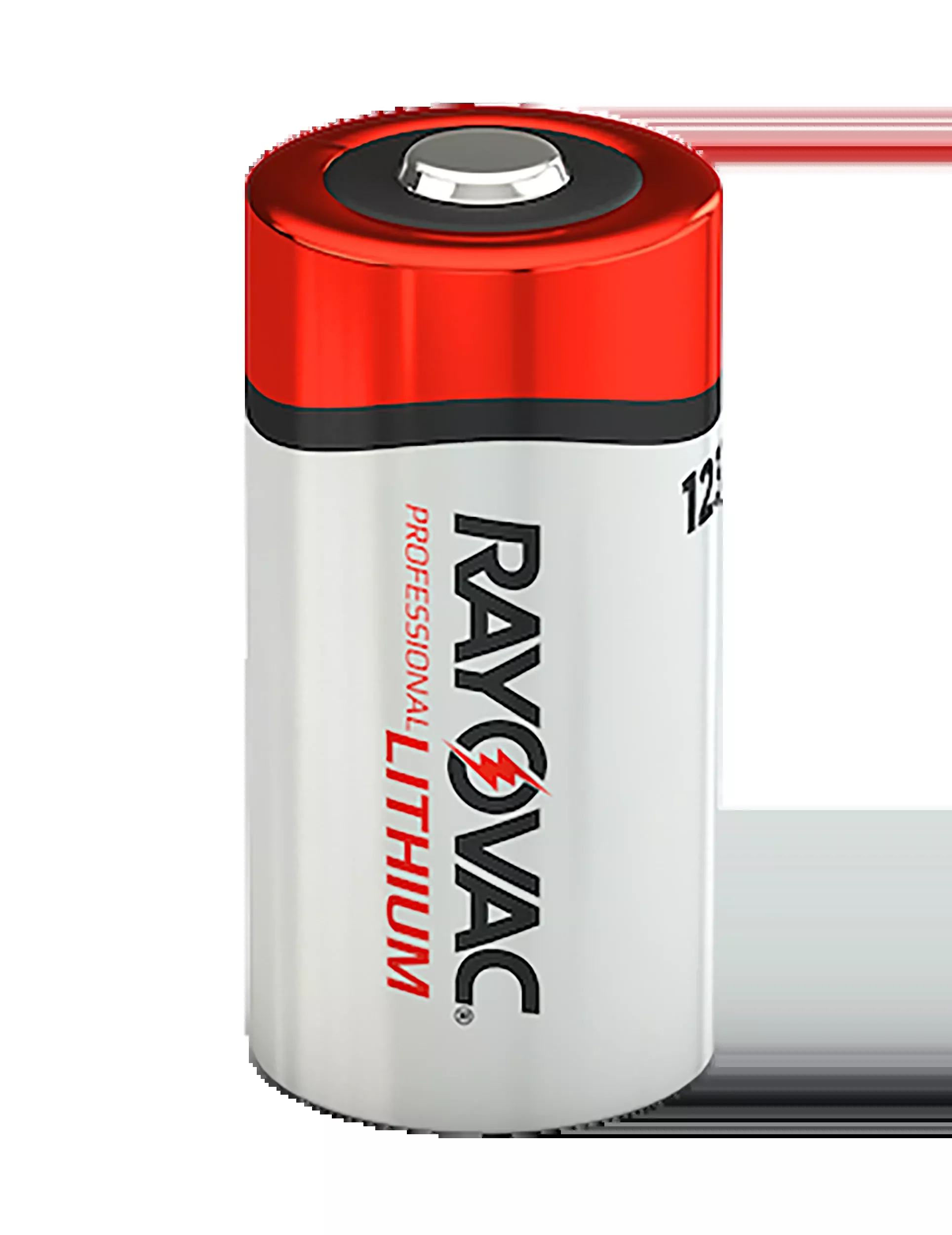 Rayovac RL123A2 CR123A Lithium 3V 1,500 mAh Batteries (2-Pack) - Silver / Red