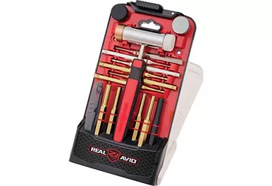 REAL AVID ACCU-PUNCH HAMMER AND PIN PUNCH SET BRASS