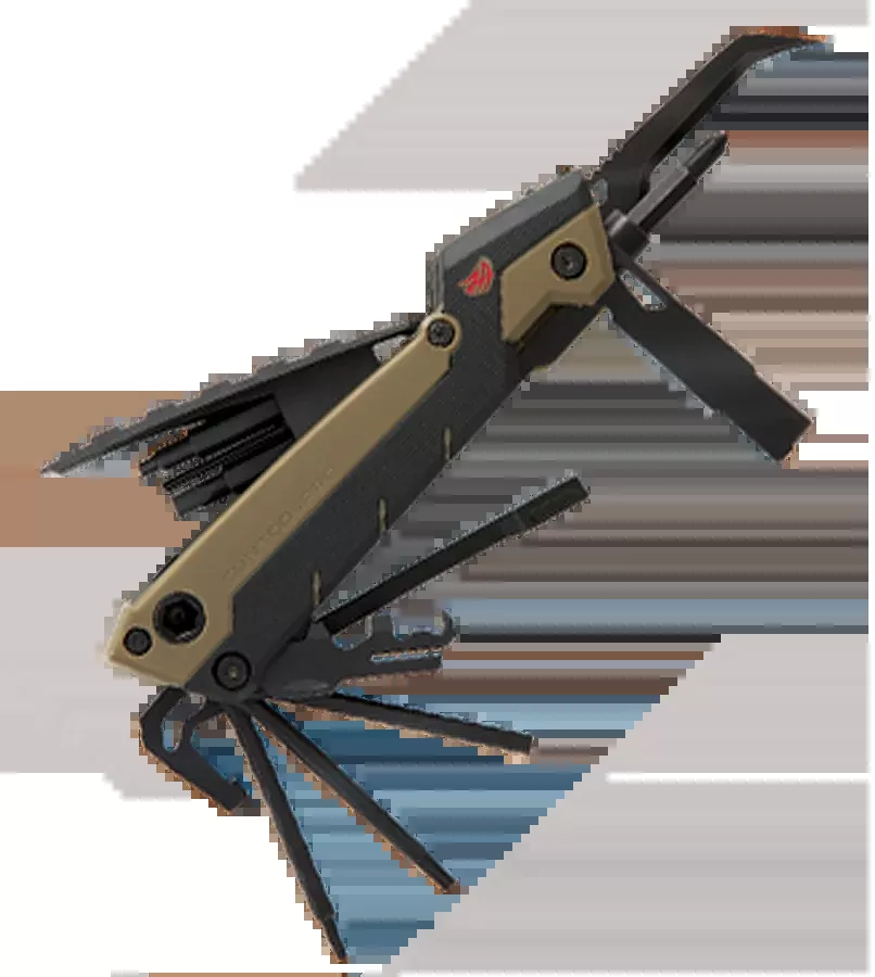 Real Avid Gun Tool Pro AR-15 35-in-1 Multi-Tool OD Green 2.5" Plain Blade