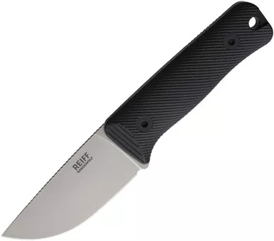 Reiff Knives RangeWolf Fixed Blade 3.0" CPM MagnaCut Stonewash Black G10 - RW139BLGBLKA