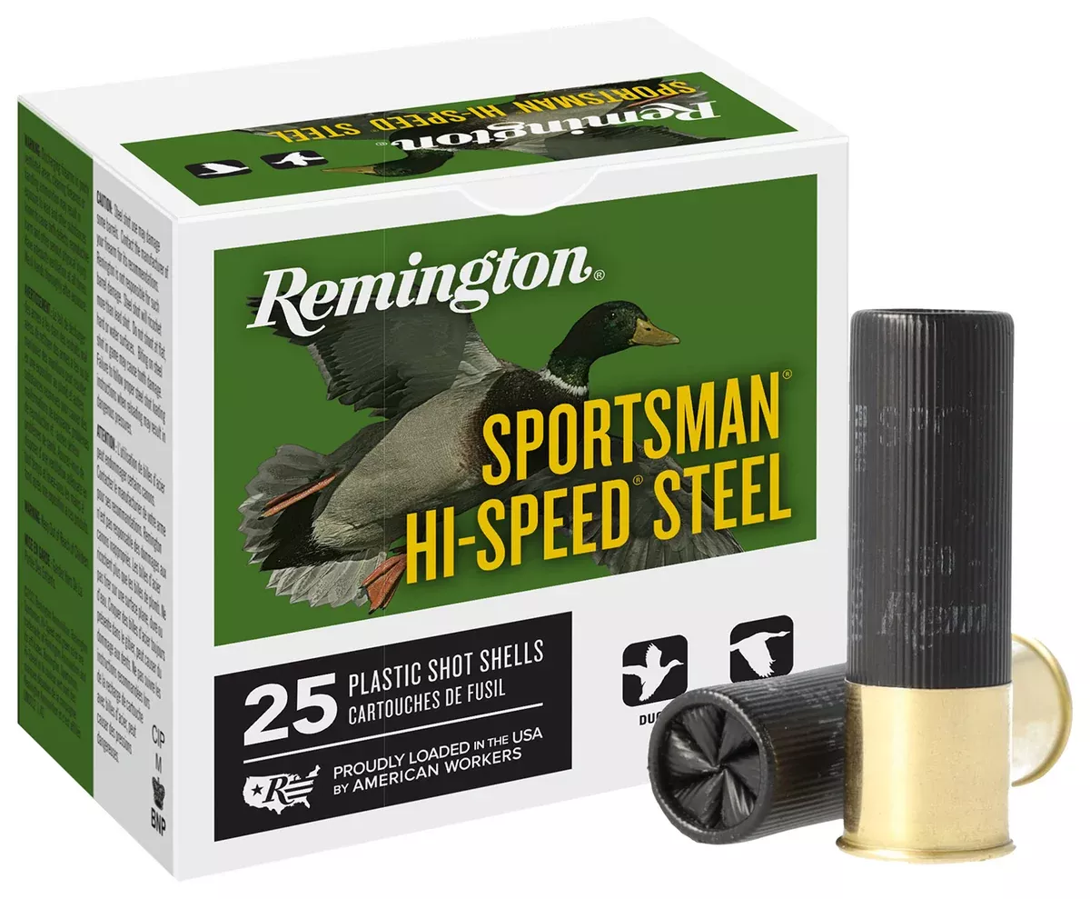 Remington Ammunition 20795 Sportsman Hi-Speed Steel 12Gauge 3" 1 1/4oz 3Shot 25 Per Box/10 Case