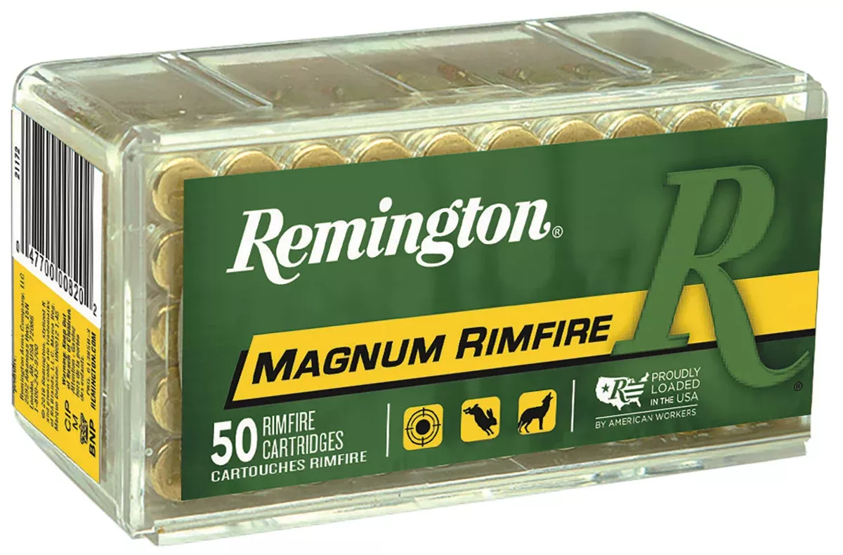 Remington Ammunition 21170 Magnum Rimfire22WMR 40gr Jacketed Hollow Point 50 Per Box/40 Case