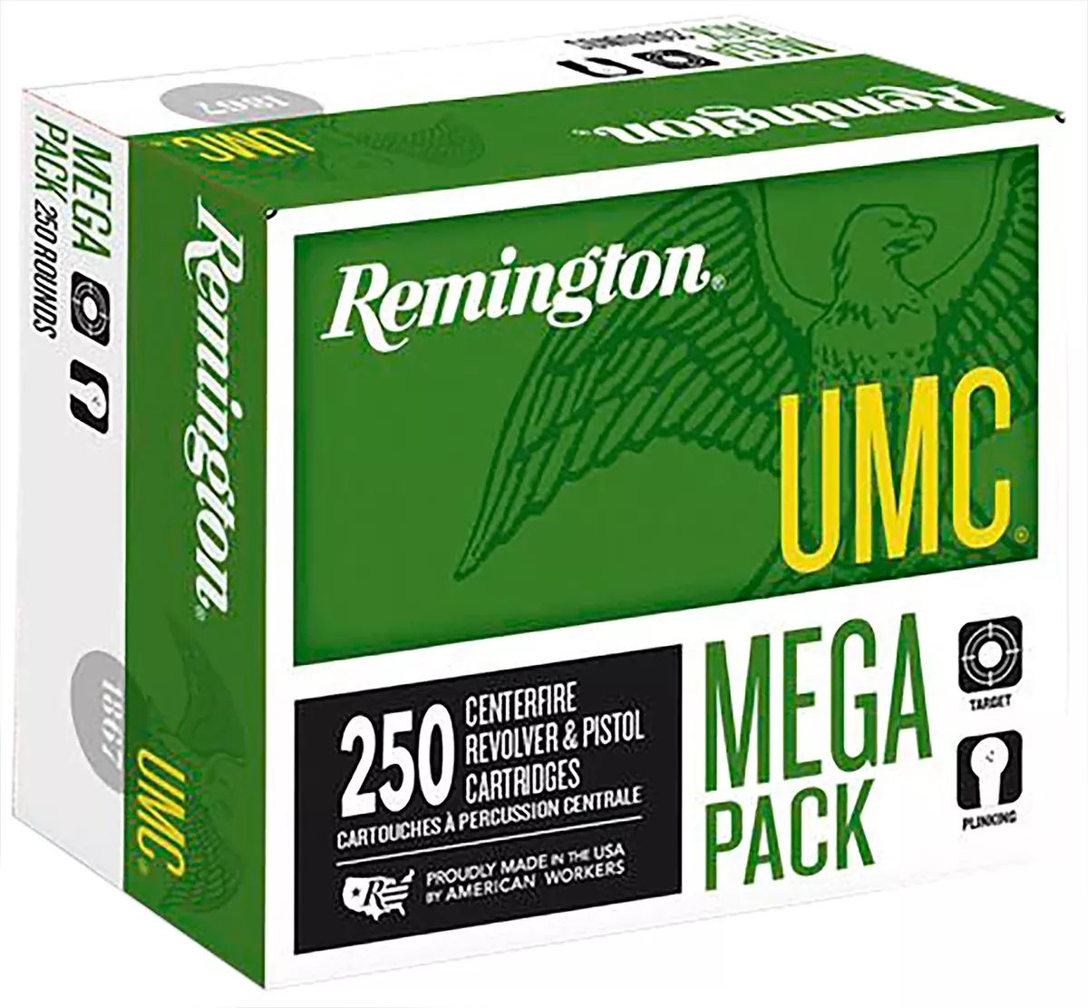 Remington Ammunition 23731 UMC Mega Pack 38Special 130gr Full Metal Jacket 250 Per Box/4 Case