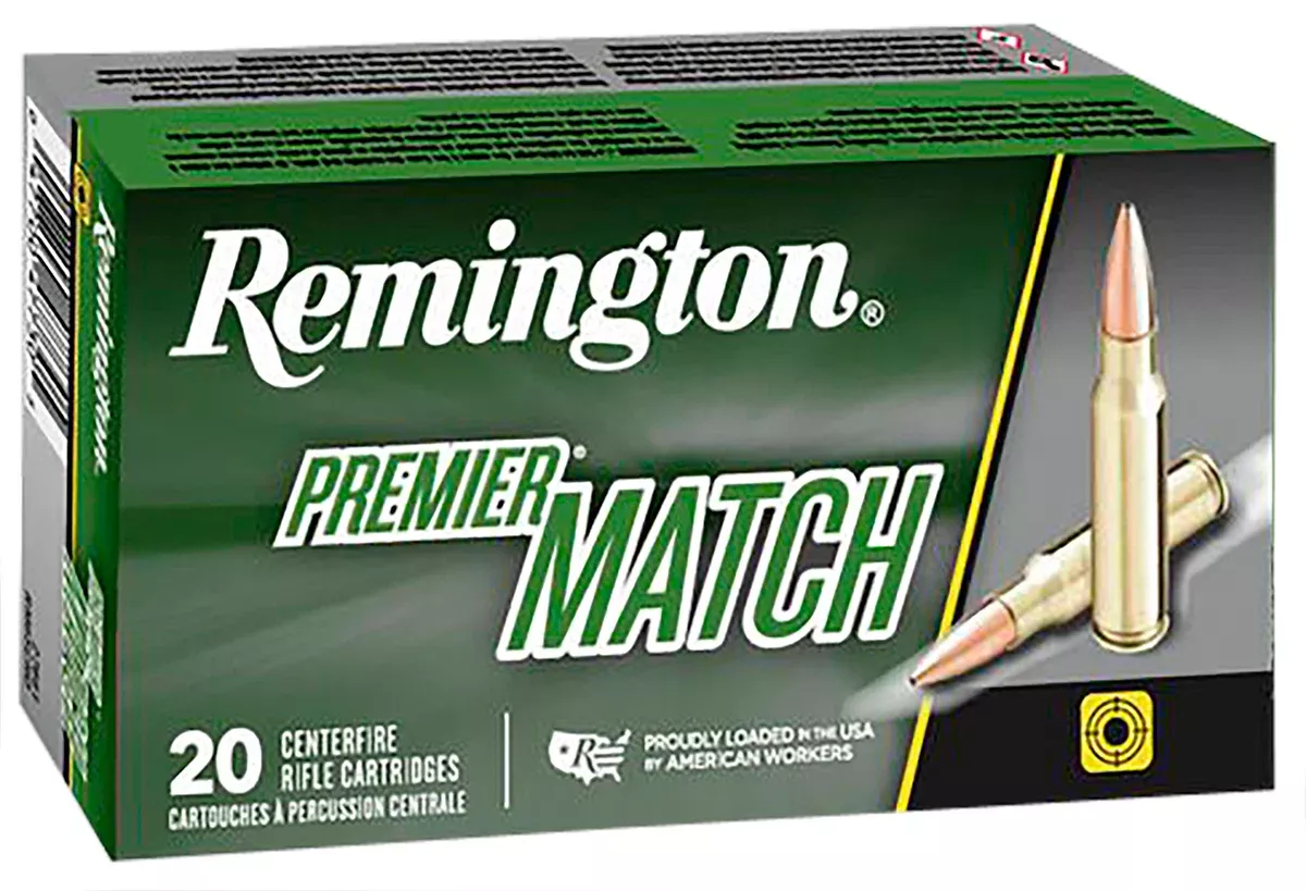 Remington Ammunition 27680 Premier Match 223Rem 69gr Sierra MatchKing BTHP 20 Per Box/10 Case