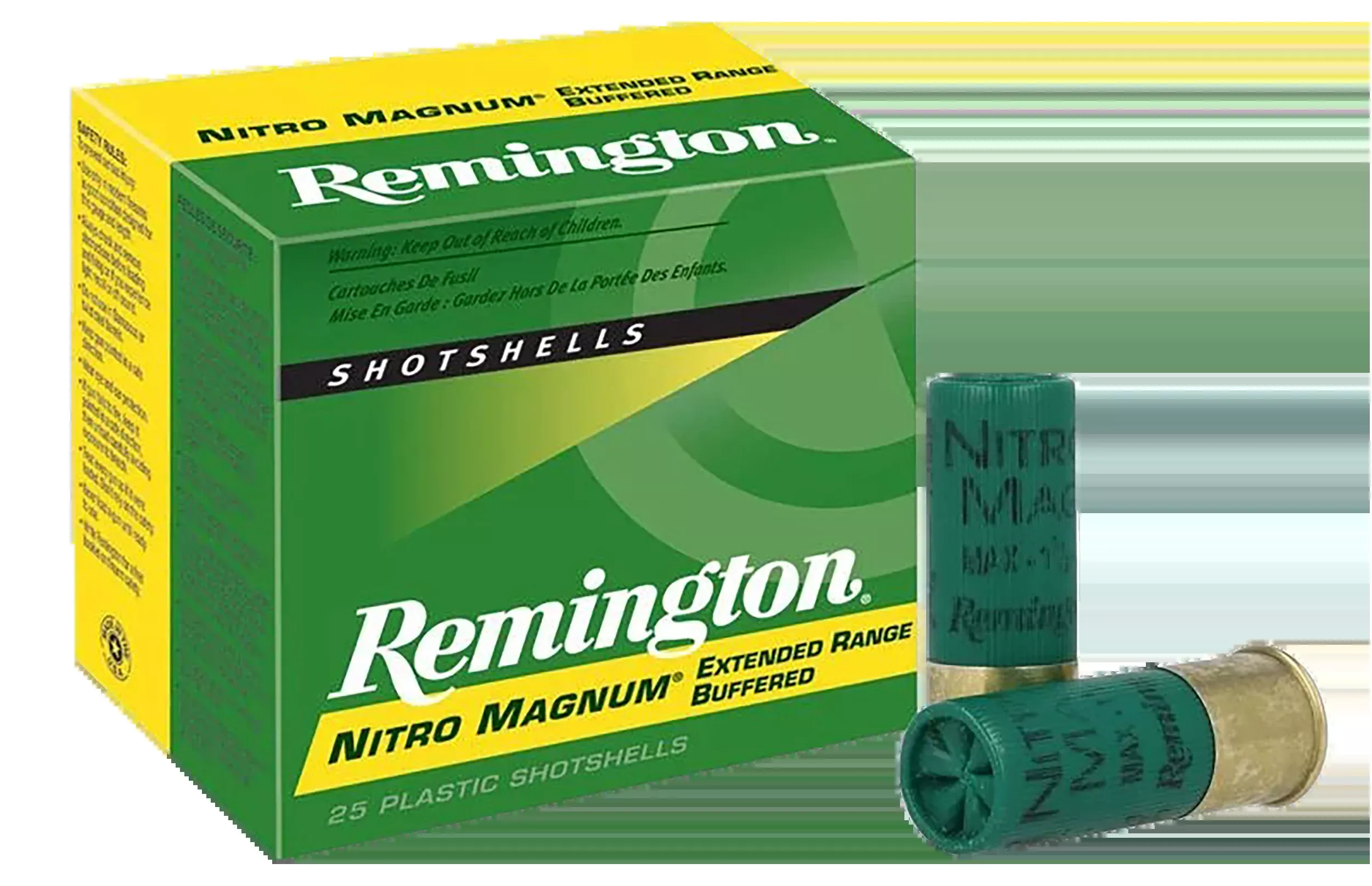 Remington Ammunition Nitro Magnum 12 Gauge 3" 1-5/8 oz #4 Shot 25 Rd - Box or Case