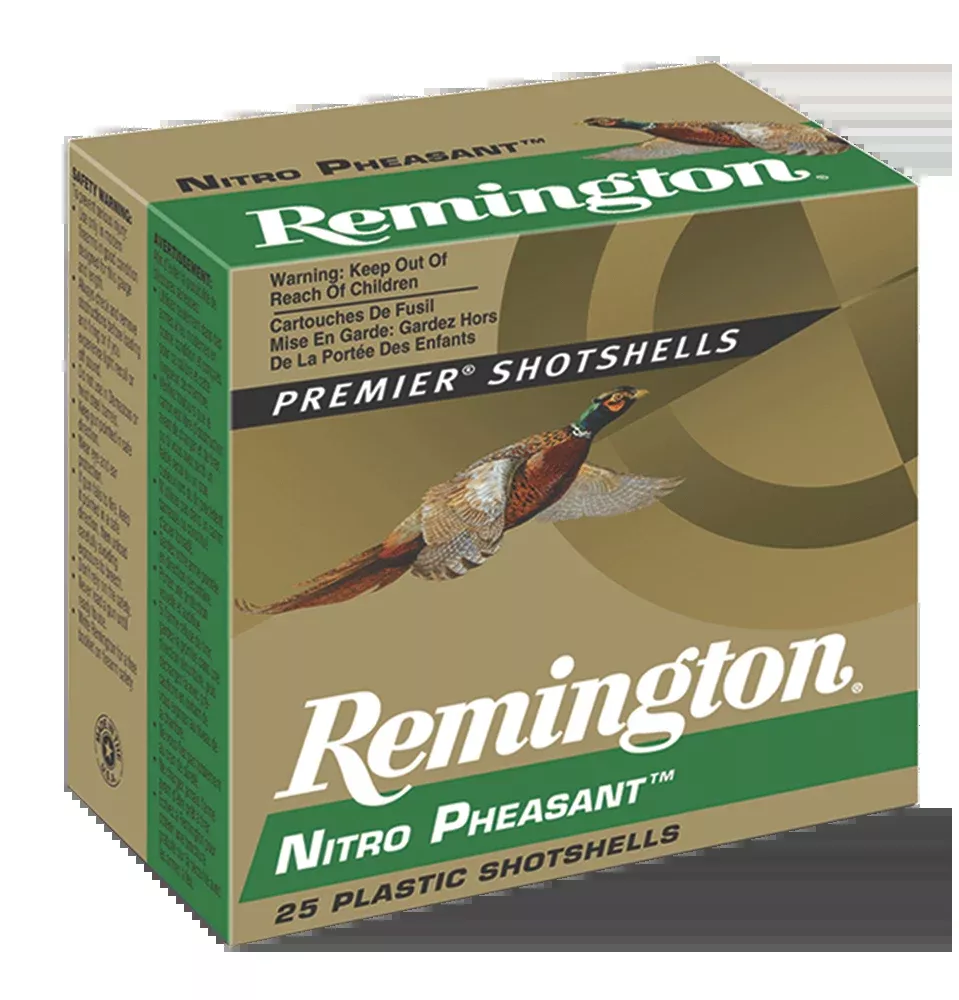 Remington Ammunition Nitro Pheasant 12 Gauge 2.75" 1 3/8 oz #6 Shot 25 Rd - Box or Case