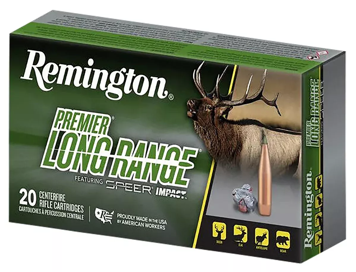 Remington Ammunition R28829 Premier Long Range 7mmPRC 175gr Speer Impact 20 Per Box/10 Case