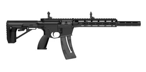 Retay USA RA1522BLKPOLYMLOK10 RA1522 22 LR 10+1 18" Black Chrome Threaded Barrel, Black Chrome Polymer Receiver w/Picatinny Rail,M-LOK Handguard, Adjustable Black Polymer Stock & Grip