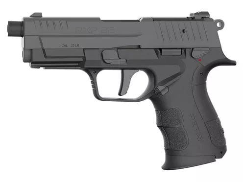 Retay USA RXP22BSG13TH RXP 22 LR 13+1 4" Threaded Barrel, Gray Cerakote Optic Ready/Serrated Slide, Black Cerakote Polymer Frame w/Accessory Rail, RMSc/RMR Footprint