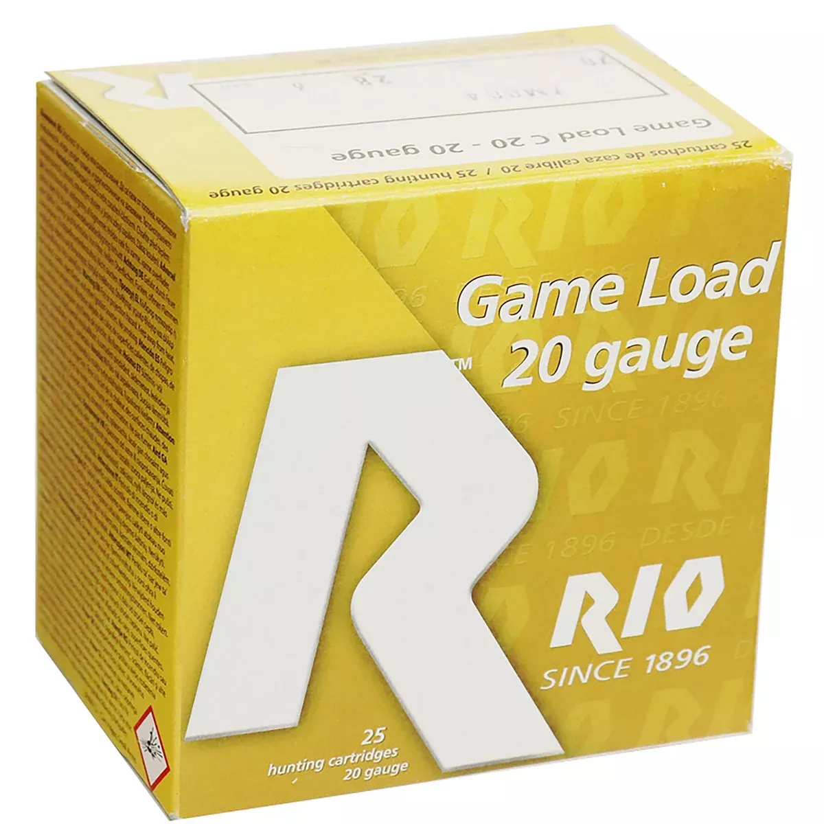 Rio Ammunition RC20MGN6 Game Load20Gauge 3" 1 1/4oz 6Shot 25 Per Box/10 Case