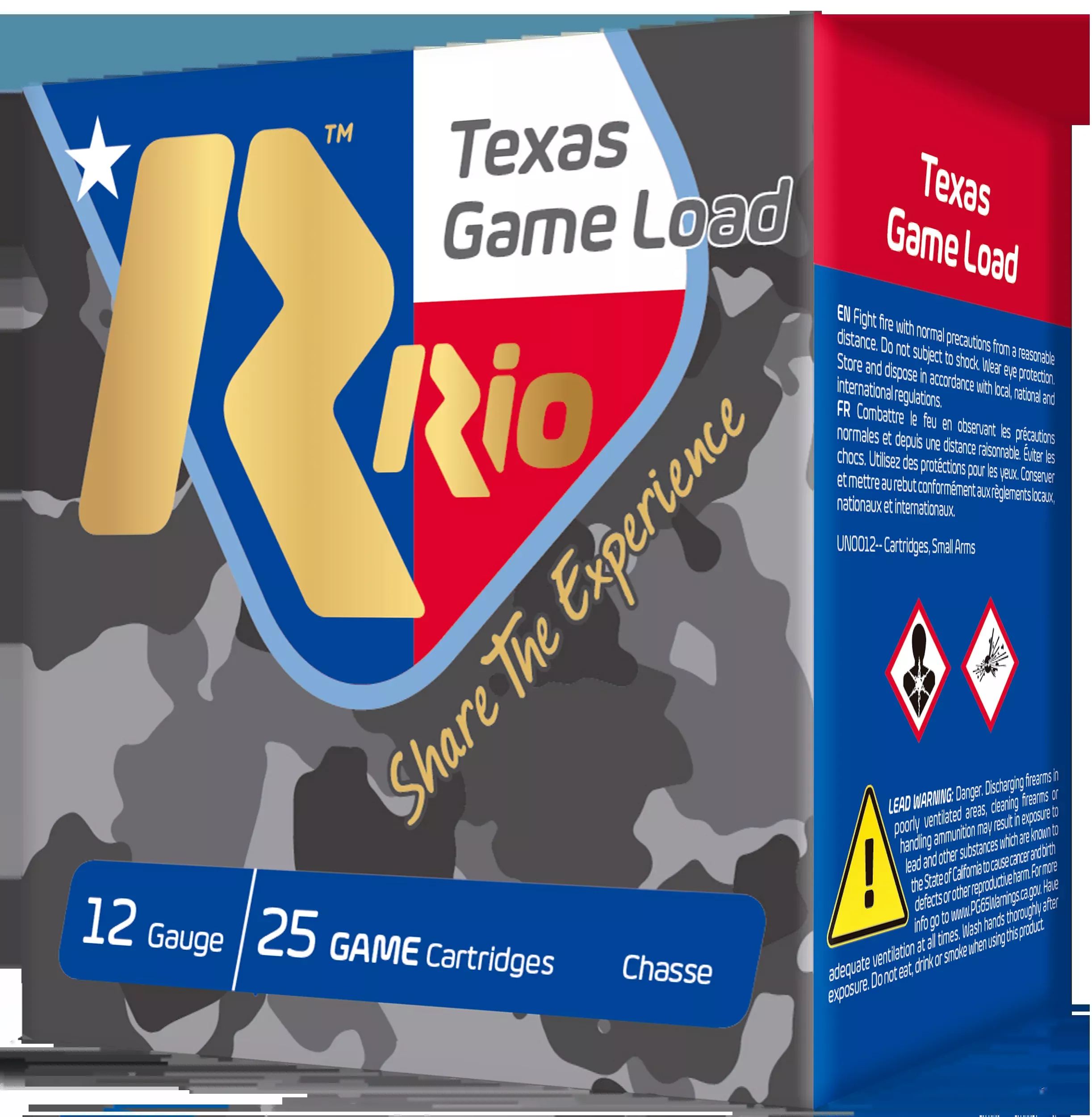 Rio Ammunition Texas Game Load 12 Gauge 2.75" 1-1/4 oz #7.5 Shot 25 Rd - Box or Case