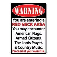 Rivers Edge Products " Redneck Zone " Tin Sign, 12 " X17 ", 1518