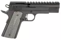 Rock Island 56790 Xt Magnum Pro 22 Mag 14 + 1 5 " All Black Pakerized Bull W/Accessory Rail Barrel & Serrated Slide, Steel Frame W/Beavertail Black G10 Grip