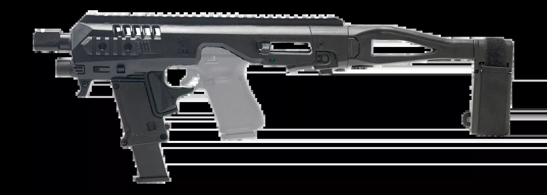 RONI CORP Micro RONI Gen 4 CZ P07/P09 Pistol Stabilizer Conversion Kit MR4X-CZP0709-STAB-BLK