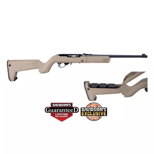 Ruger 10/22 .22LR 16" FDE Magpul Backpacker Stock w/ 4 Magazines