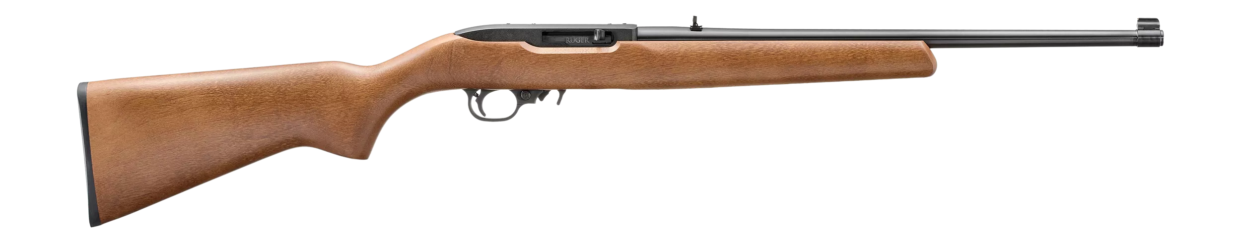 Ruger 32009 10/2222 LR 10+1 18.50" Satin Black Alloy Steel Barrel, Drilled & Tapped Receiver, Birch Wood Fixed Stock