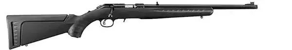 RUGER AMER RIMFIRE STND 22WMR RFL BLK SYNTH 18″