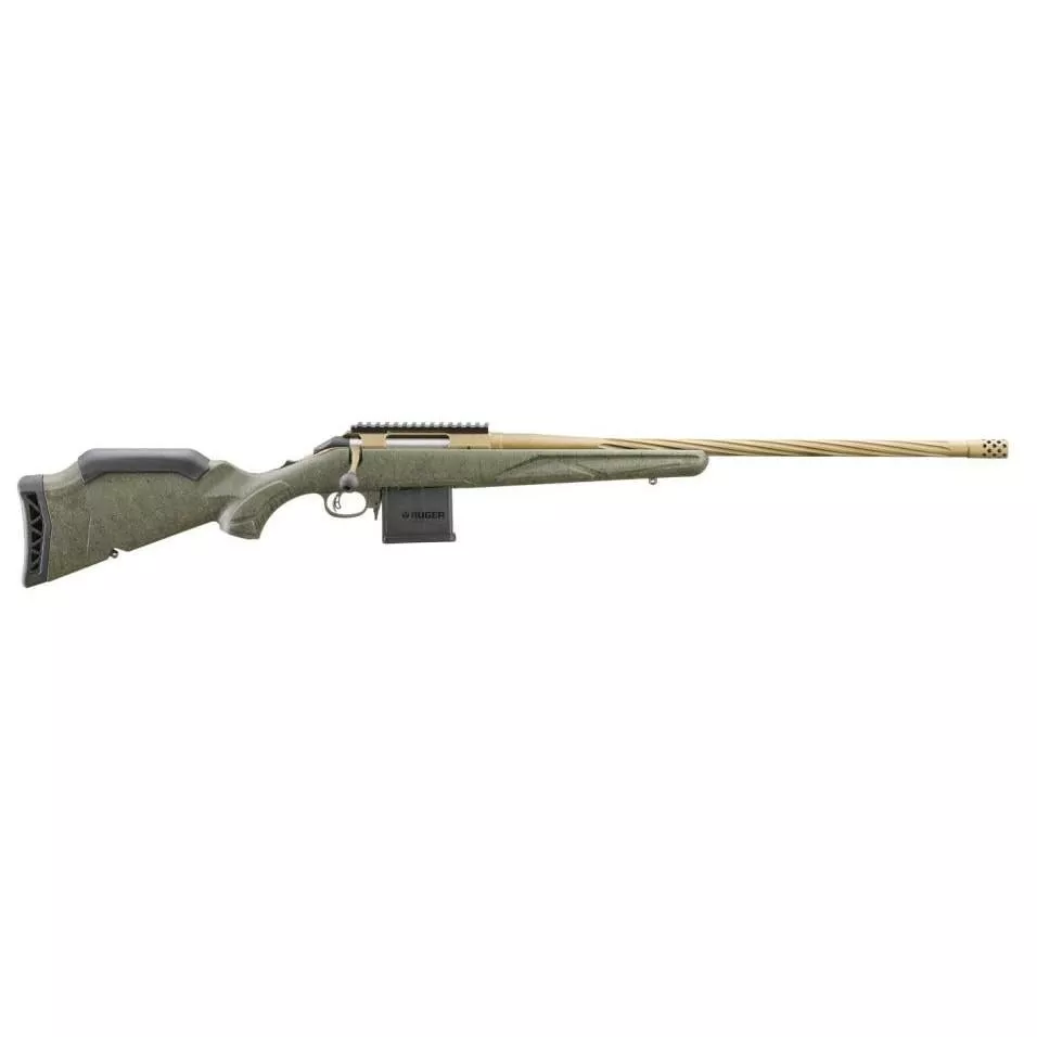 Ruger American Gen II Predator Rifle .22 ARC 10rd Magazine 22″ 1/2×28 Threaded Barrel Green