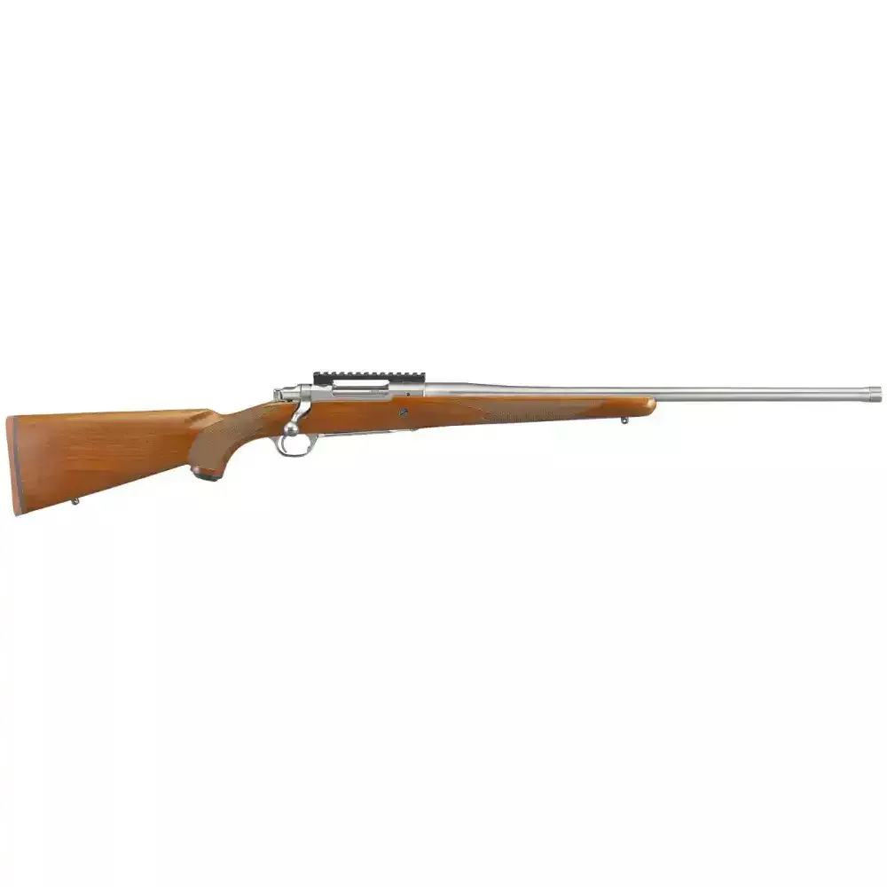 RUGER HAWKEYE HUNTER 7MM REM MAG BOLT RFL 24″ STS THRDED BBL, AMERICAN WALNUT 3RD