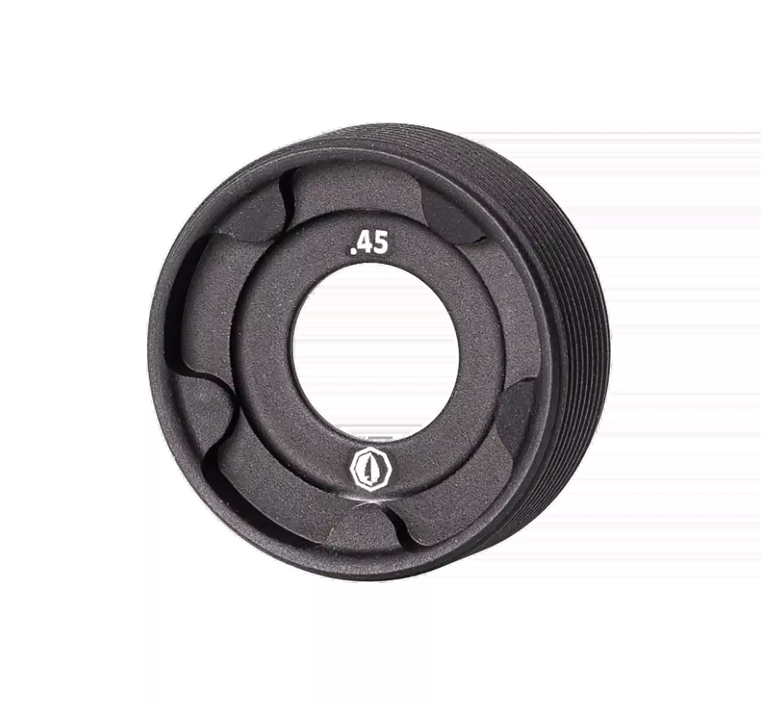 Rugged Suppressor FC004 Front Cap 45 ACP Black
