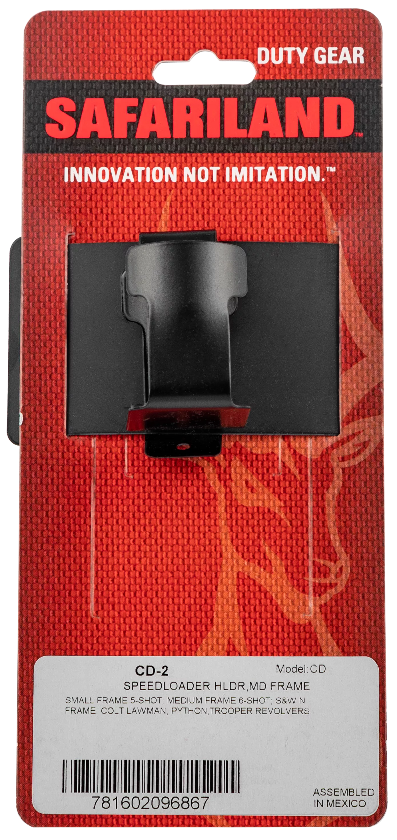 Safariland CD2 CD-2 Speedloader Belt Holder Steel Belt Clip Mount