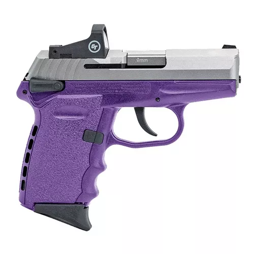SCCY CPX-1 9MM 3.1" BARREL PURPLE WITH RED DOT SIGHT
