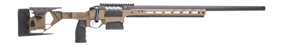 Seekins Precision 11710517F Havak Hit Pro M3 25 Creedmoor 24" Black Heavy Contour Threaded Barrel, Flat Dark Earth Anodized Aluminum Receiver w/Picatinny Rail, Arca Rail Forend, Adjustable Folding Fla
