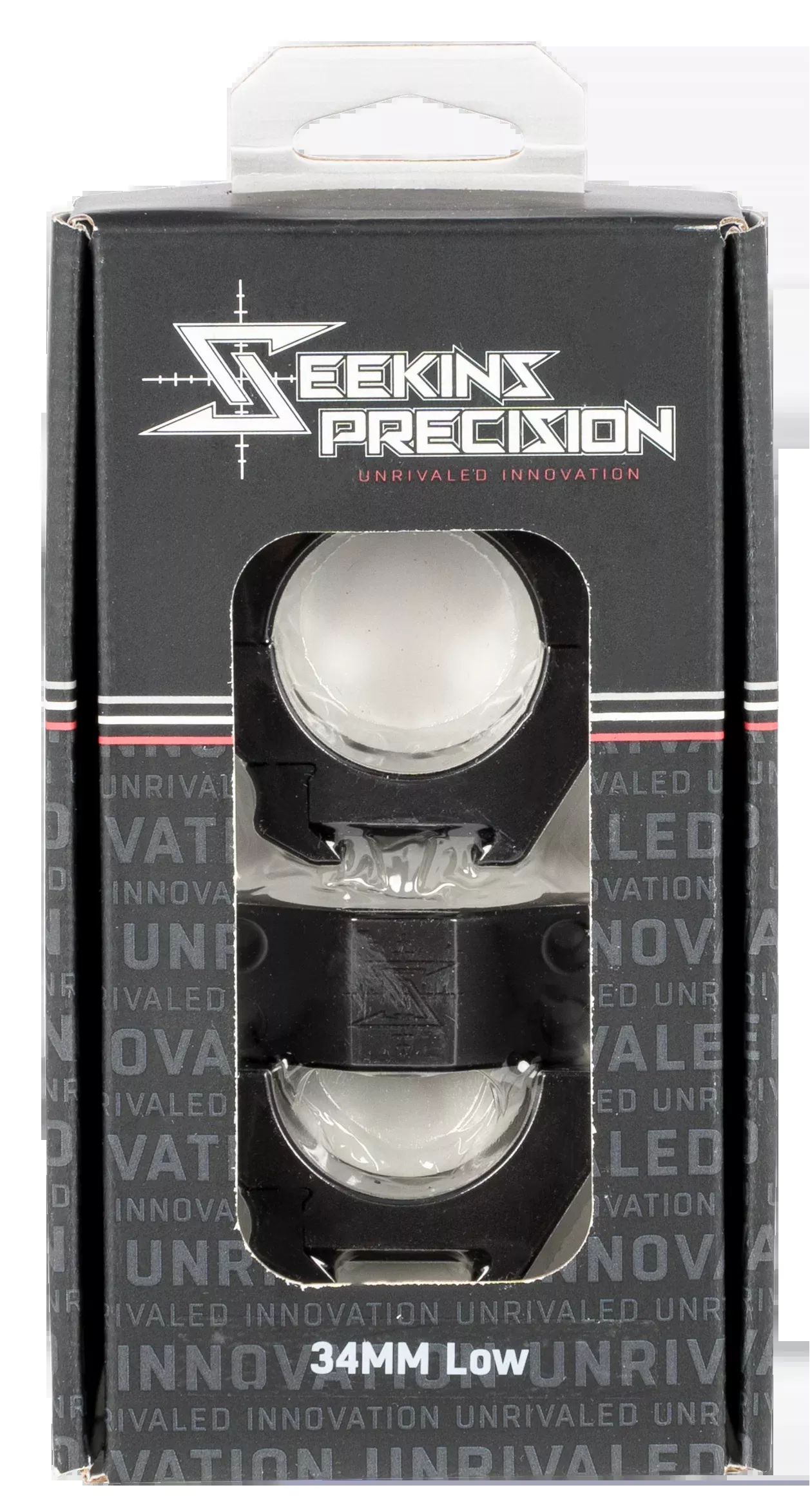 Seekins Precision Scope Rings 34mm Low Matte Black Picatinny