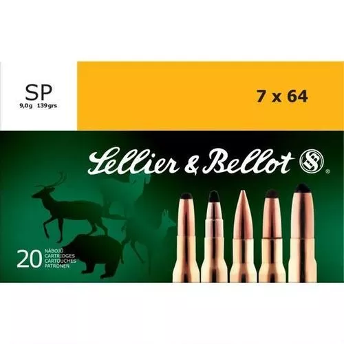 Sellier & Bellot 7x64 139gr 5.3mm boxer Ammo