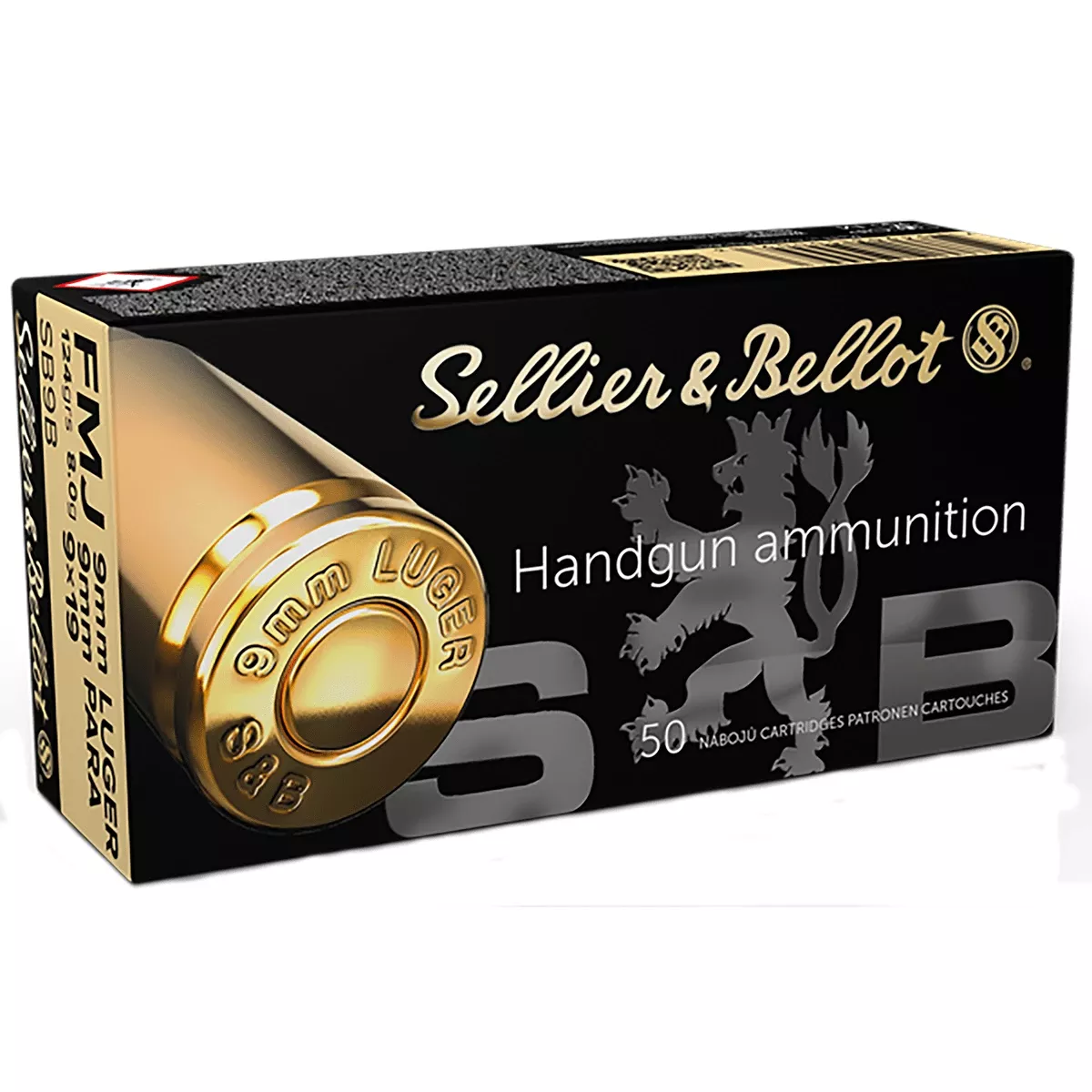Sellier & Bellot 9mm Handgun Ammo 124 gr Soft Point (SP)