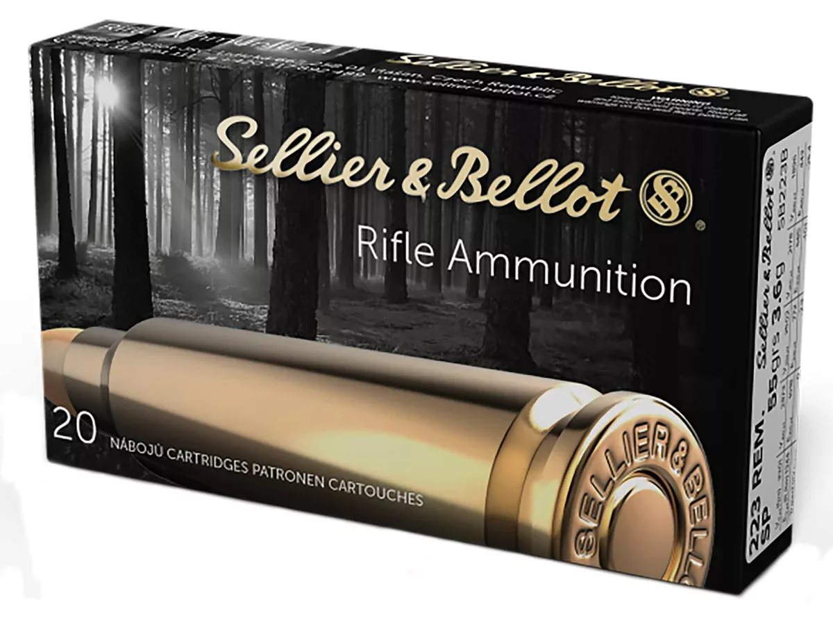 Sellier & Bellot SB223B Rifle223Rem 55gr Soft Point 20 Per Box/50 Case