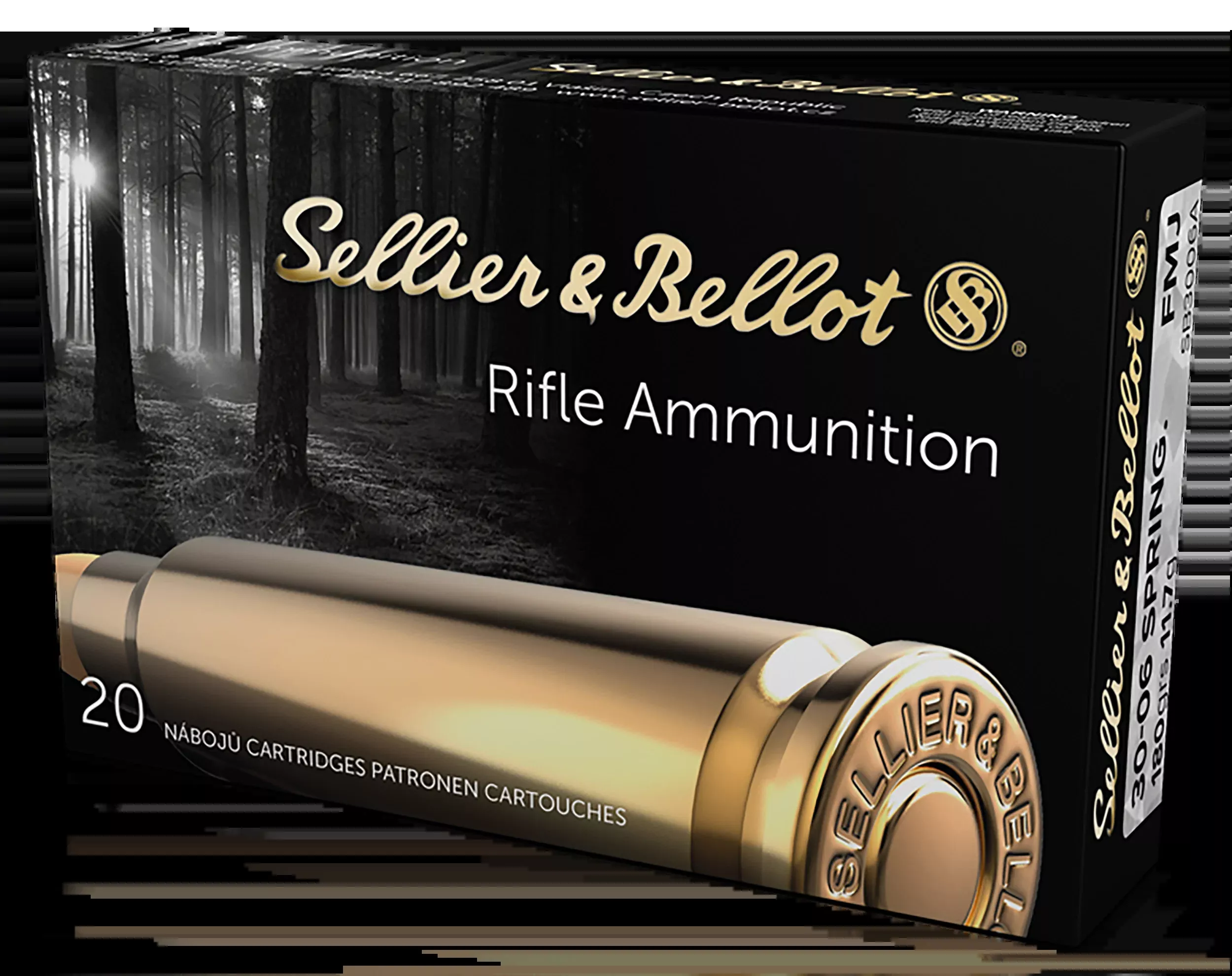 Sellier & Bellot SB3006A Rifle 30-06 Springfield 180gr FMJ 20 Bx/20 Cs - Box or Case