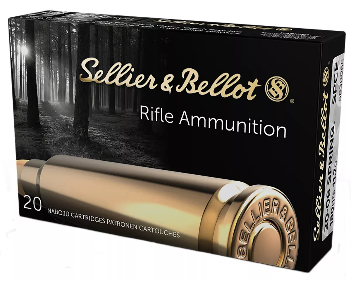 Sellier & Bellot SB3006E Rifle30-06Springfield 180gr Soft Point Cut Through Edge 20 Per Box/20 Case
