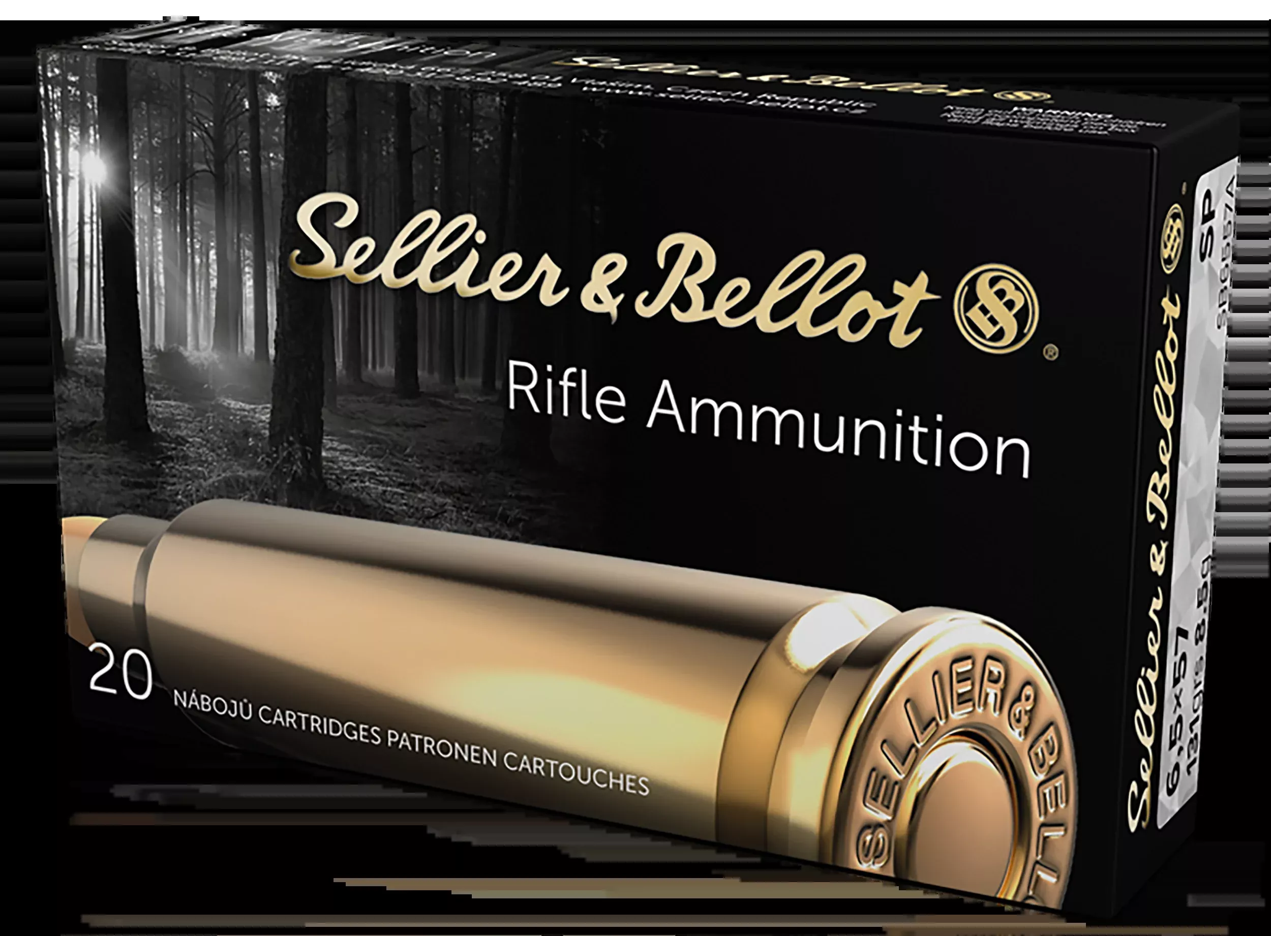 Sellier & Bellot SB6557A Rifle 6.5x57mm 131gr Soft Point 20rd Box - Box or Case