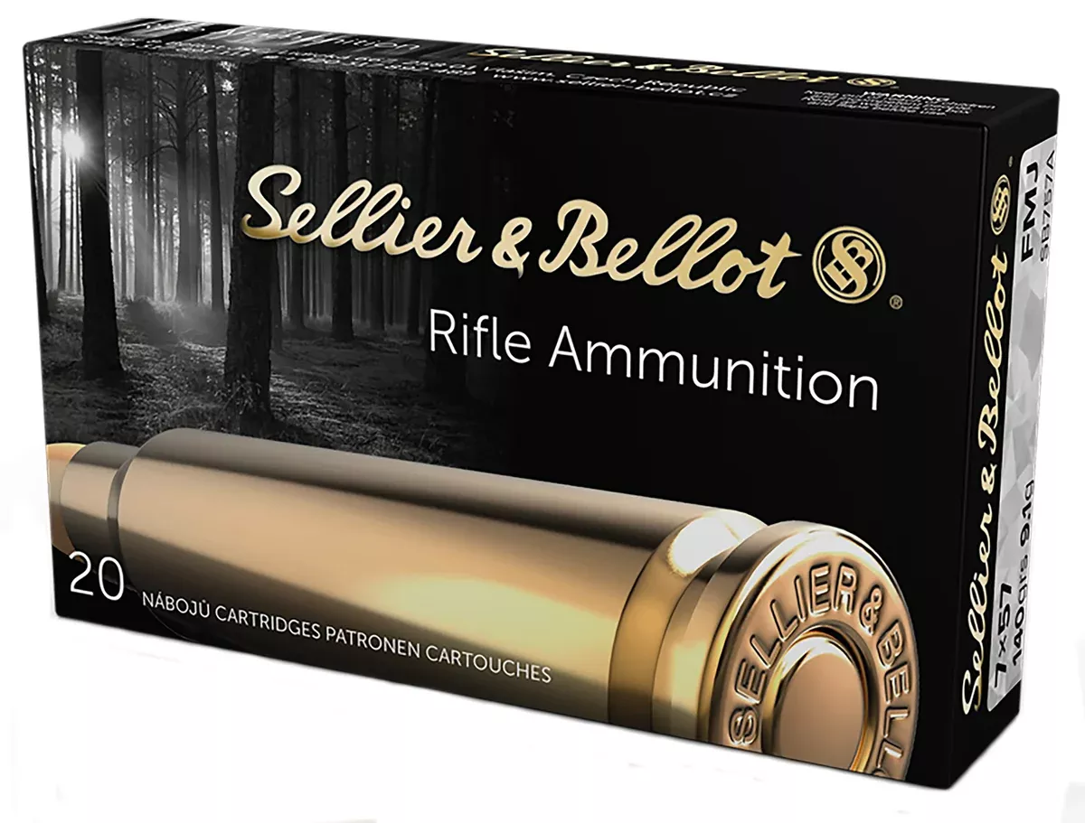 Sellier & Bellot SB757A Rifle7x57mmMauser 140gr Full Metal Jacket 20 Per Box/20 Case