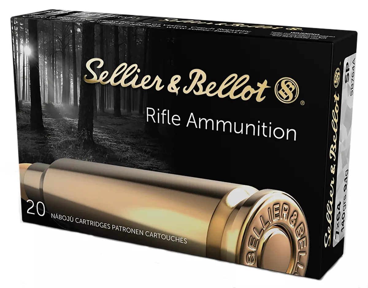 Sellier & Bellot SB764A Rifle7x64mmBrenneke 140gr Soft Point 20 Per Box/20 Case