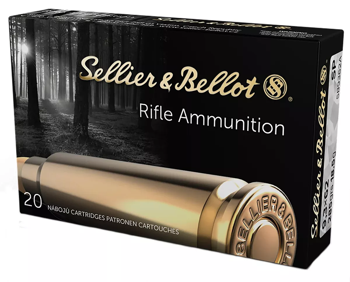 Sellier & Bellot SB9362A Rifle9.3mmx62Mauser 286gr Soft Point 20 Per Box/20 Case