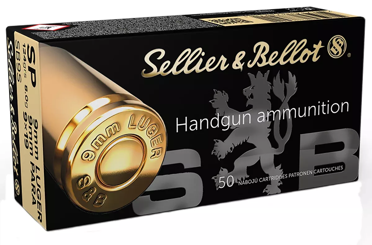 Sellier & Bellot SB9S Handgun9mmLuger 124gr Soft Point 50 Per Box/20 Case
