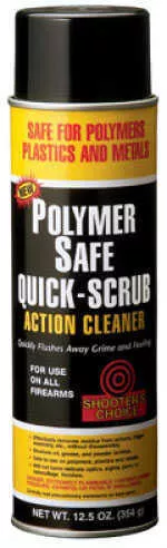 Shooters Choice Polymer Safe Degreaser 12.5 oz. Aerosol - Removes dirt grease powder fouling oil grime soft car PSQ12