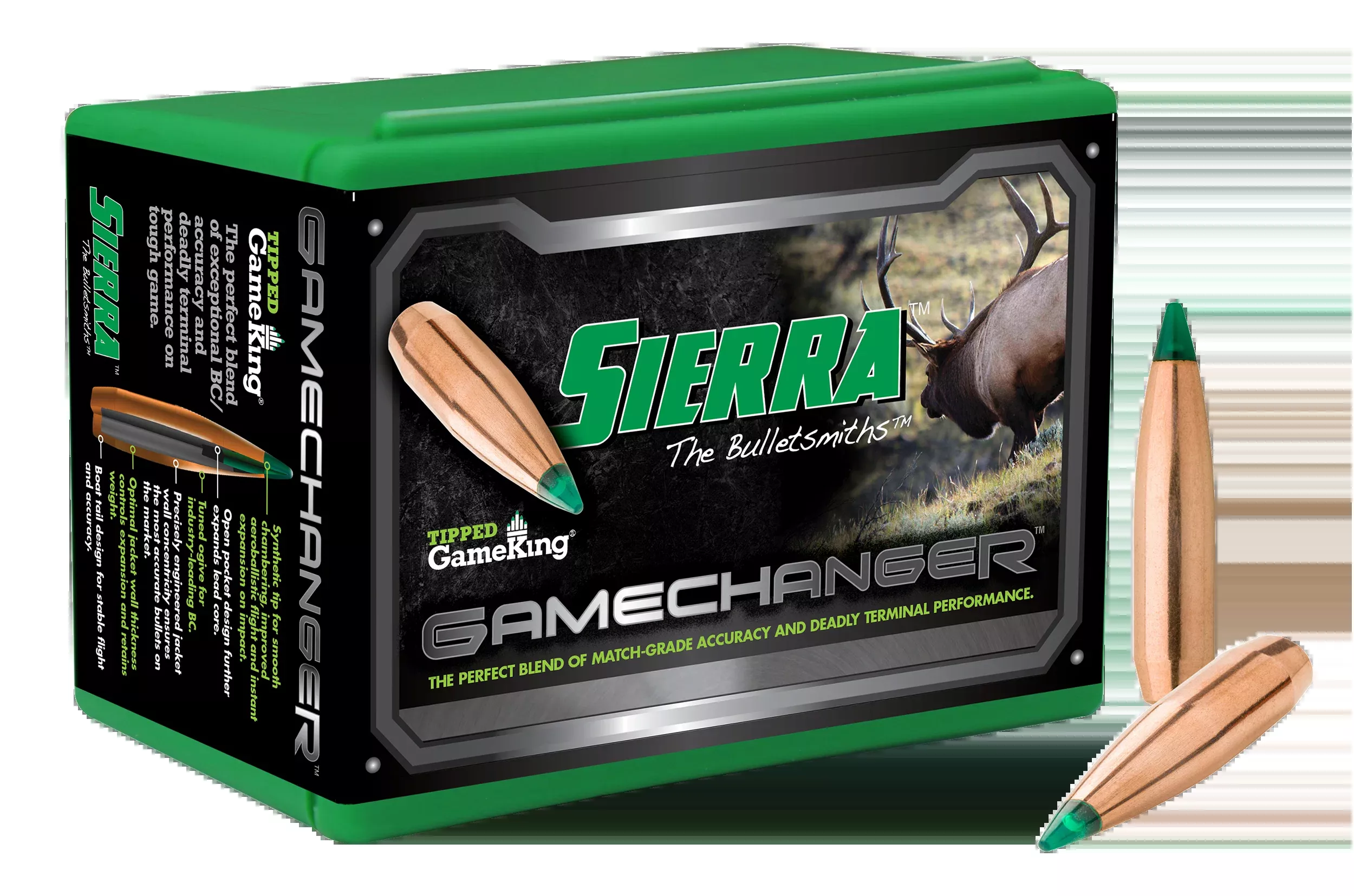 Sierra Tipped GameKing .308 Win 180gr Polymer Tip Boat Tail - 100/Box