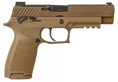 Sig Sauer 320f9m17ms P320 M17 9mm Luger Caliber With 4.70 " Barrel, 17 + 1 Or 21 + 1 Capacity, Overall Coyote Pvd Finish Stainless Steel, Picatinny Rail Frame, Serrated Slide, Polymer Grip & Manual Safety