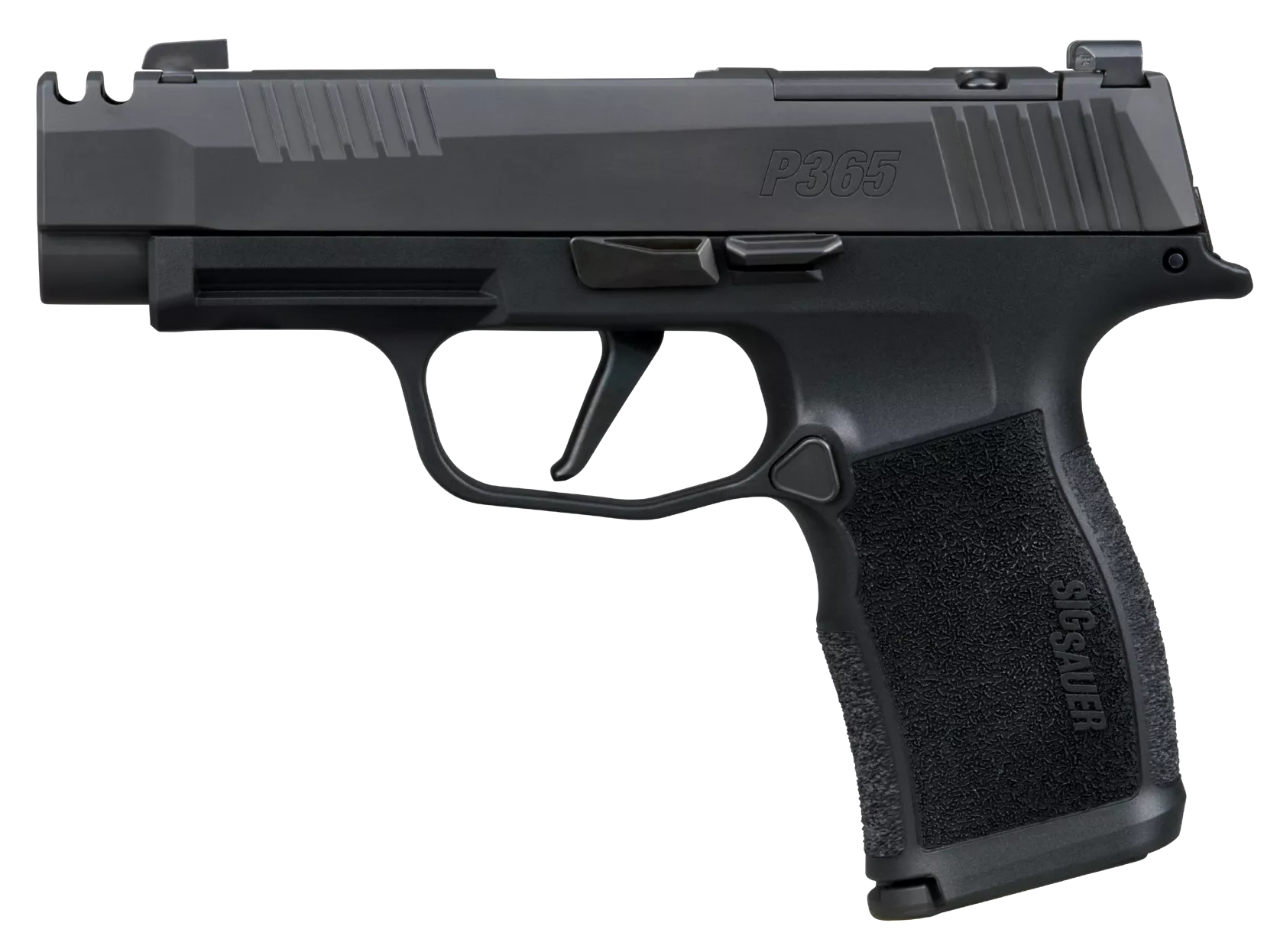 Sig Sauer 365XL380COMPMS P365XL380 ACP 12+1 3.10" Black Ported Barrel, Black Nitron Stainless Steel Optic Cut/Ported/Serrated Slide, Black Stainless Steel Frame w/Picatinny Rail, Textured Grip, SIG-