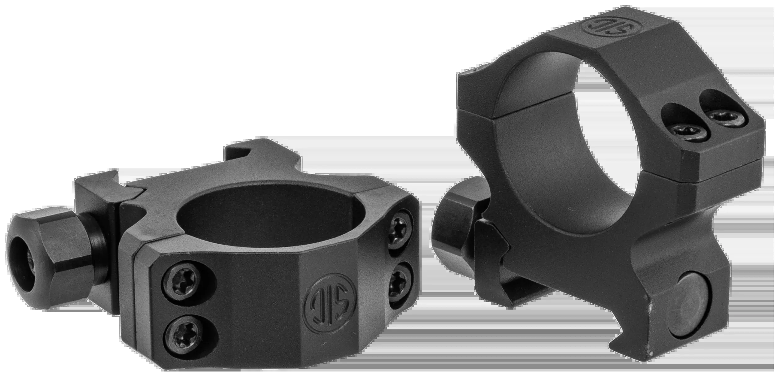Sig Sauer Electro-Optics Alpha 1 1" Low 0 MOA Scope Ring Set - Matte Black