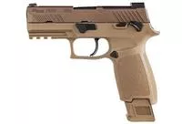 Sig Sauer Le P320- M18 9mm 3.9 " (1) 17rd /(2) 21rd Manual Safety Coyote Night Sights