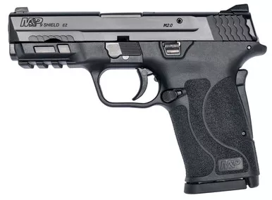 Smith & Wesson 12437 M&P Shield EZ M2.0 9mm Luger 3.68" 8+1 Black Polymer Frame & Grip Black Armornite Stainless Steel Slide (No Manual Safety)