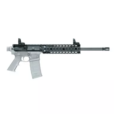 Smith & WessonM&P-15T Complet Upper - 223 Remington/556NATO, 16" Barrel, 1:8 Twist, Melonite Finish, Black, Front and Rear Flip Up Sights, 10" Free Float Quad Rail, Bolt Carrier Group