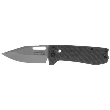 SOG Knives Ultra XR Graphite - Ultralight EDC Knife -2.8" Graphite TiNi Blade, Carbon Fiber Handles, Titanium Money Clip